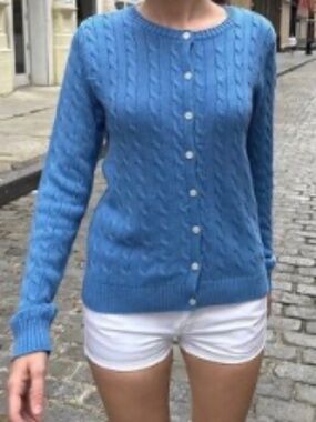 Brandy Melville button up cable knit Zoe cardigan